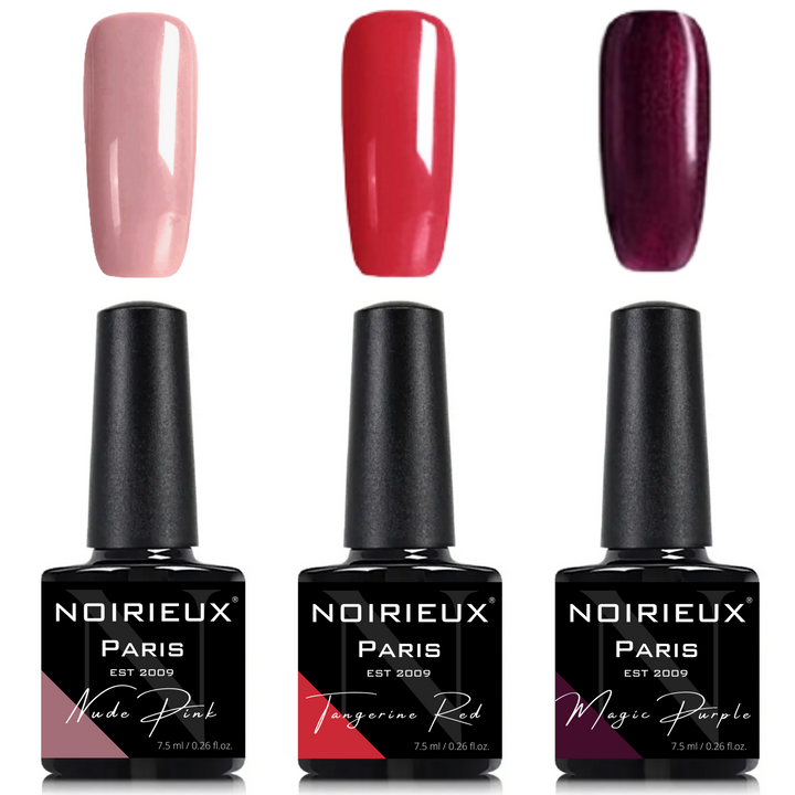 3 Delig - Nude Pink, Tangerine Red & Magic Purple