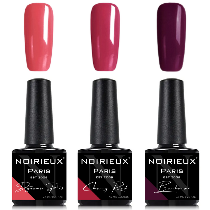 3 Delig - Dynamic Pink, Cherry Red & Bordeaux