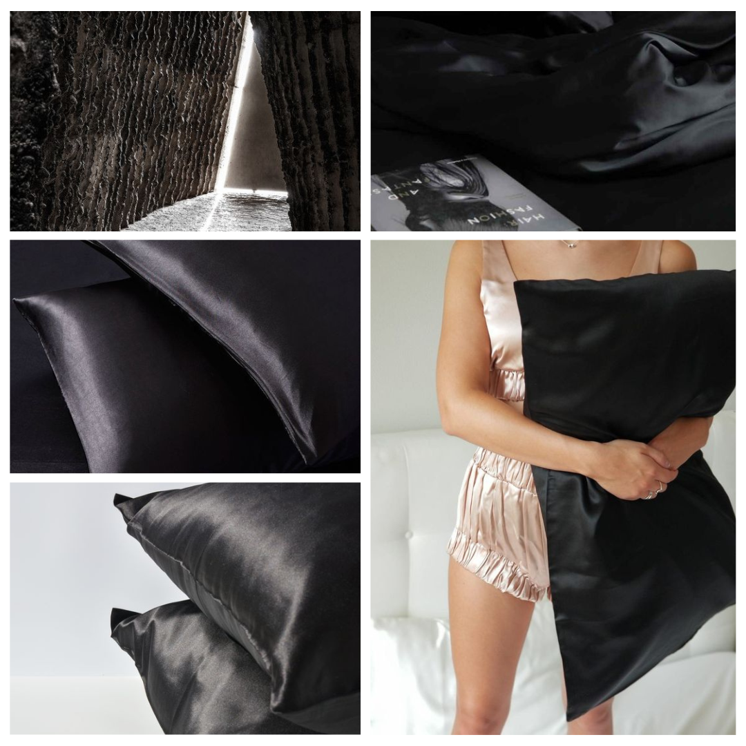 ZIJDE KUSSENSLOOP ZWART